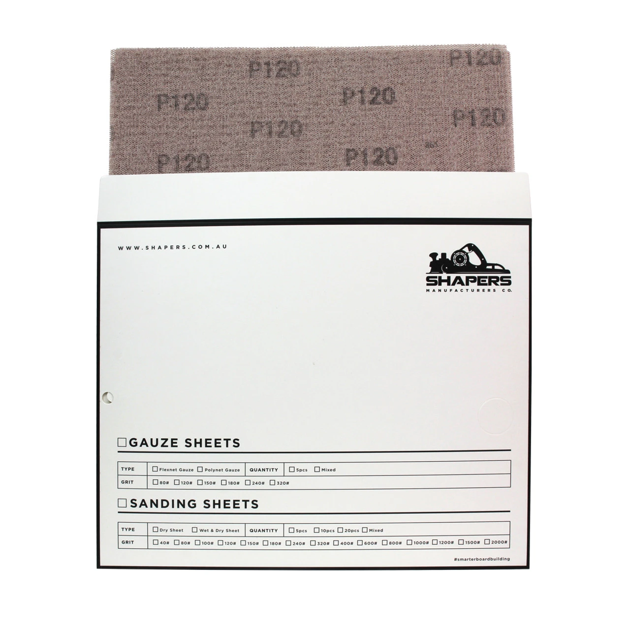 Shapers Sheet ShapeNet 120# 1 Shapers Sheet ShapeNet 120#