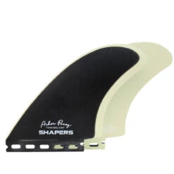 Asher Pacey: 5.40" Twin Keel - Black & Tan -Shapers 540 asher pacey twin fin keel1 05656.1697423071