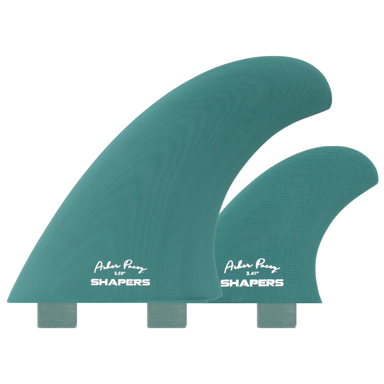 Asher Pacey 5.59" Twin Fin Set - Seafoam 1 Asher Pacey 5.59" Twin Fin Set - Seafoam