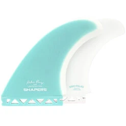 Asher Pacey 5.59" Twin Fin Set - Teal White