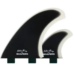 Asher Pacey 5.79" Twin Fin Set - Black Clear