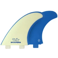 Asher Pacey 5.79" Twin Fin Set - Blue & Bone