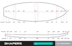 6'4 EPS Shortboard Blank -Shapers 64 shortboard 20551.1616114619