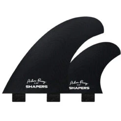 Asher Pacey 5.59" Twin Fin Set - Black