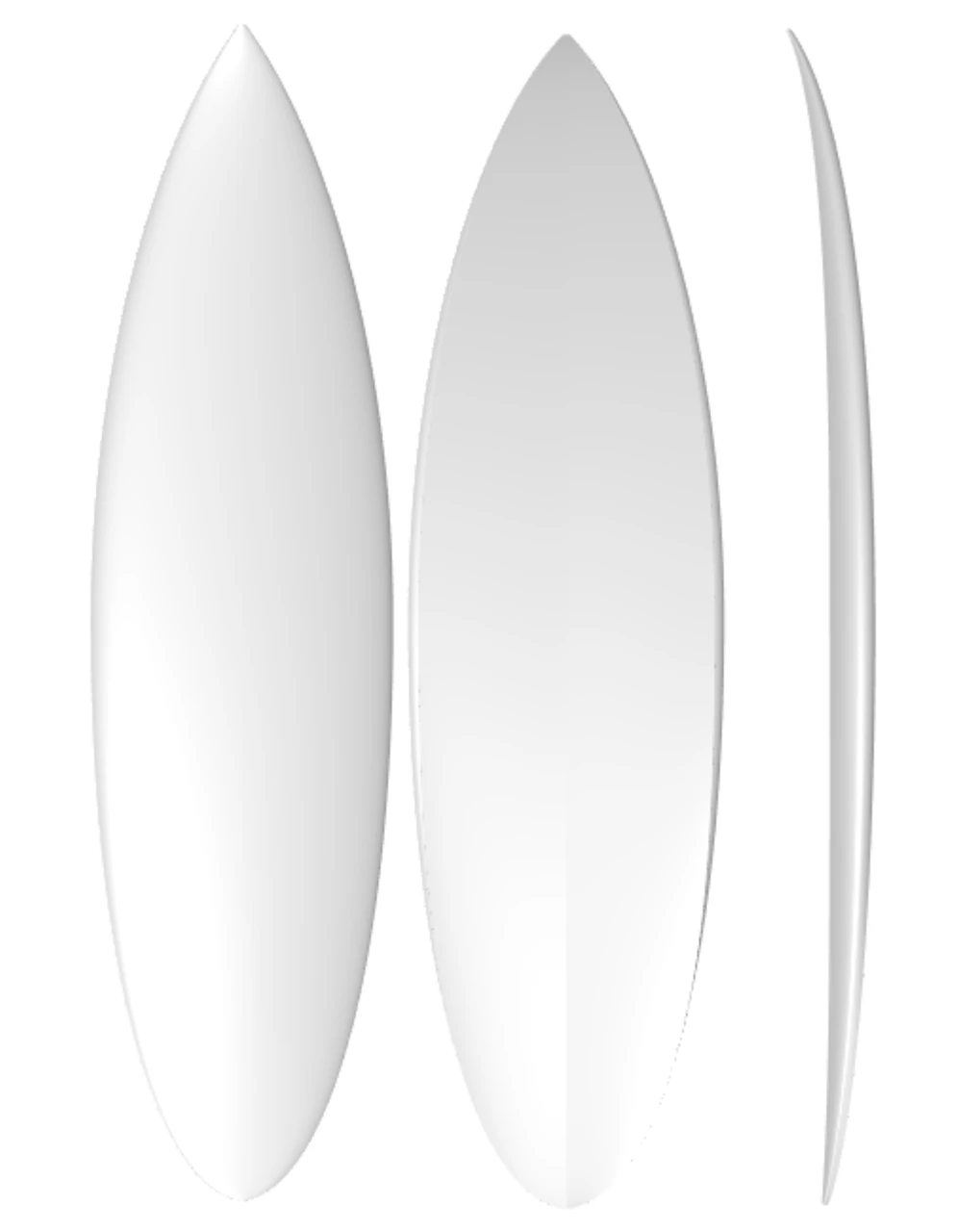 EPS Stringerless Shortboard: Machine Shaped Surfboard RT Blank 1 EPS Stringerless Shortboard: Machine Shaped Surfboard RT Blank