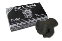 Sequence Black Nitrile Gloves -100 Pack