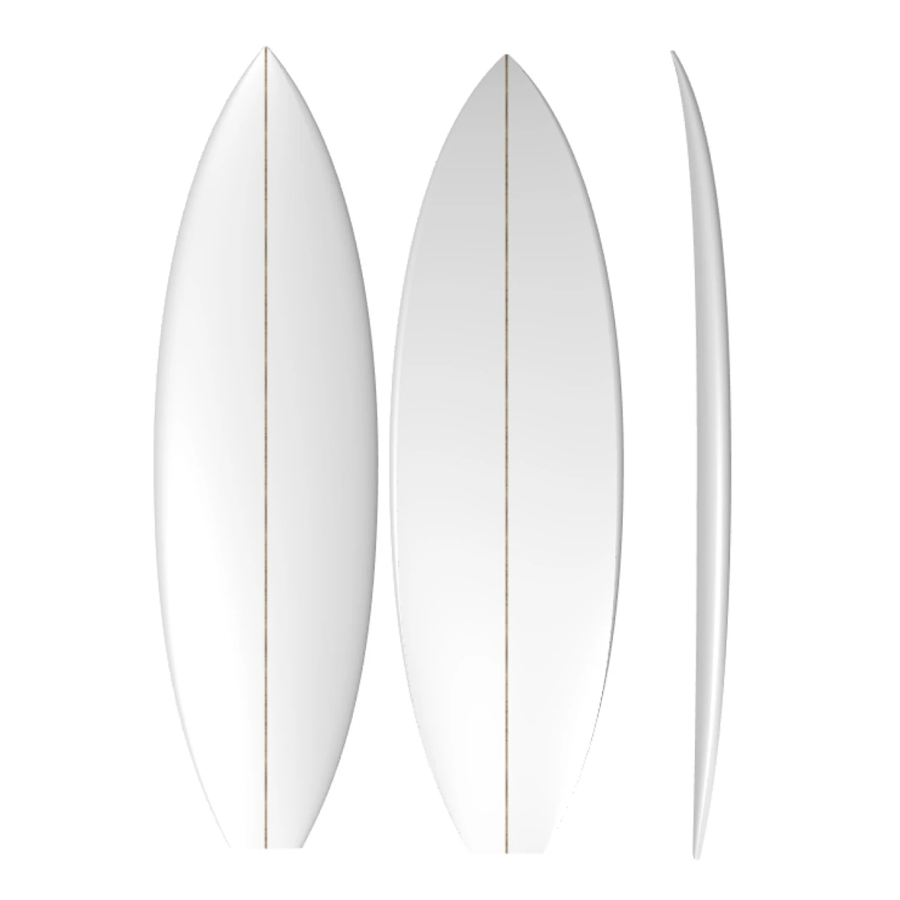 Groveller: PU Machine Shaped Surfboard Blank 1 Groveller: PU Machine Shaped Surfboard Blank