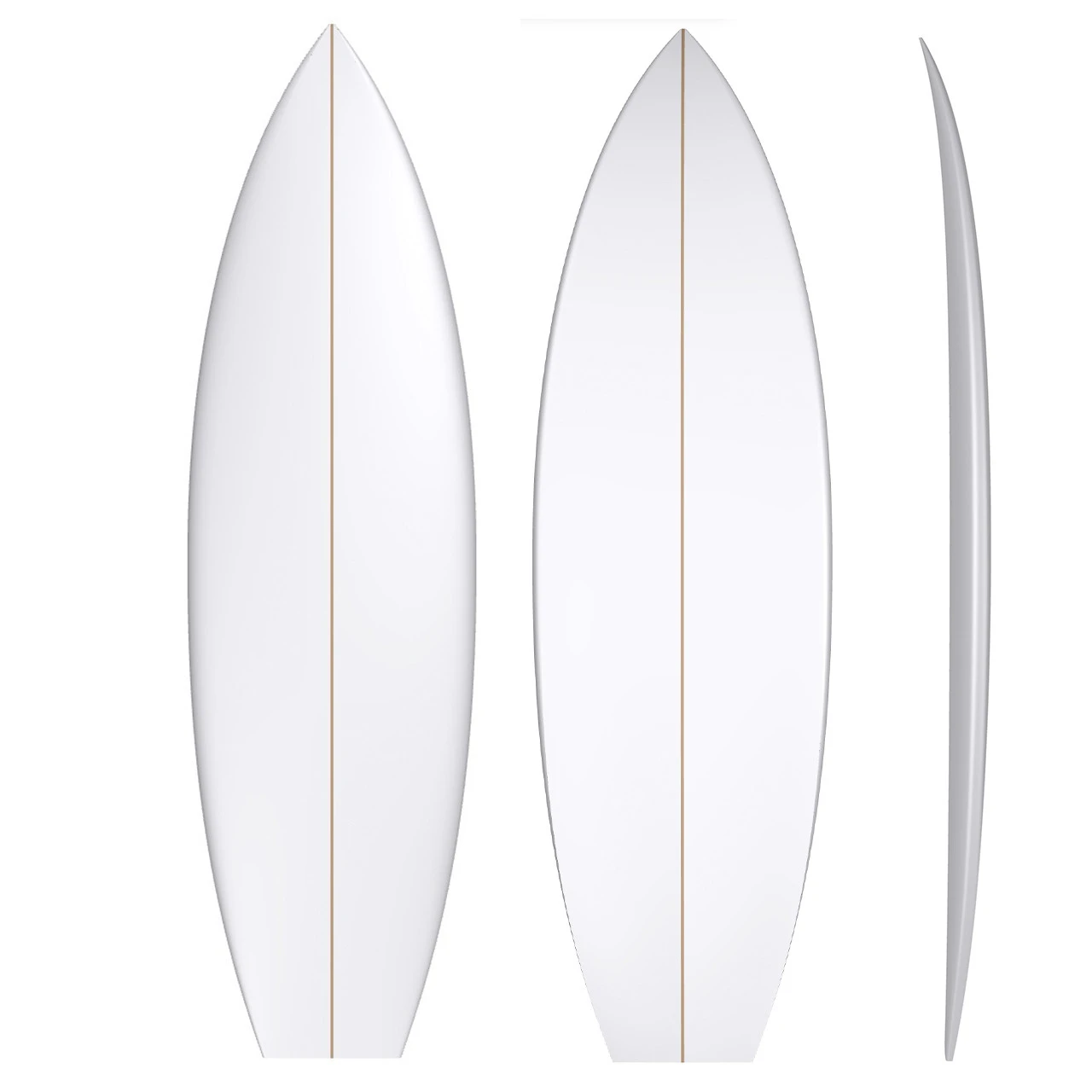 The Stump: PU Machine Shaped Surfboard Blank 1 The Stump: PU Machine Shaped Surfboard Blank