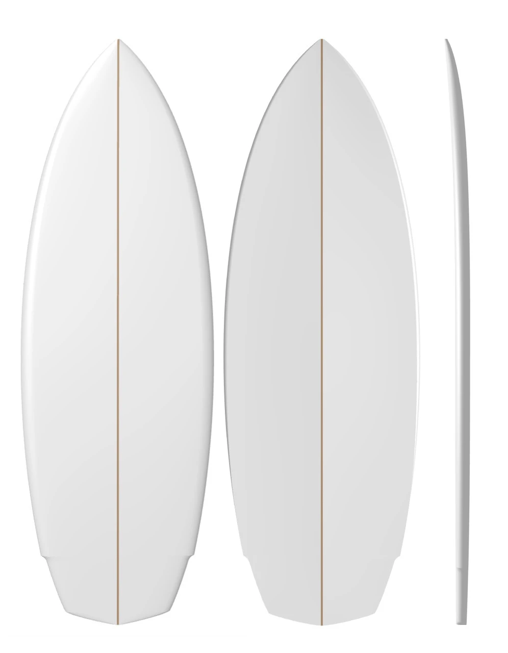 Wake Board: PU Machine Shaped Surfboard Blank 1 Wake Board: PU Machine Shaped Surfboard Blank