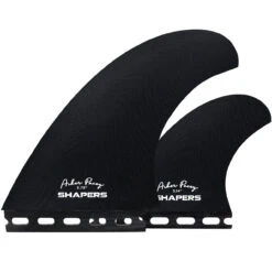 Asher Pacey 5.79" Twin Fin Set - Black