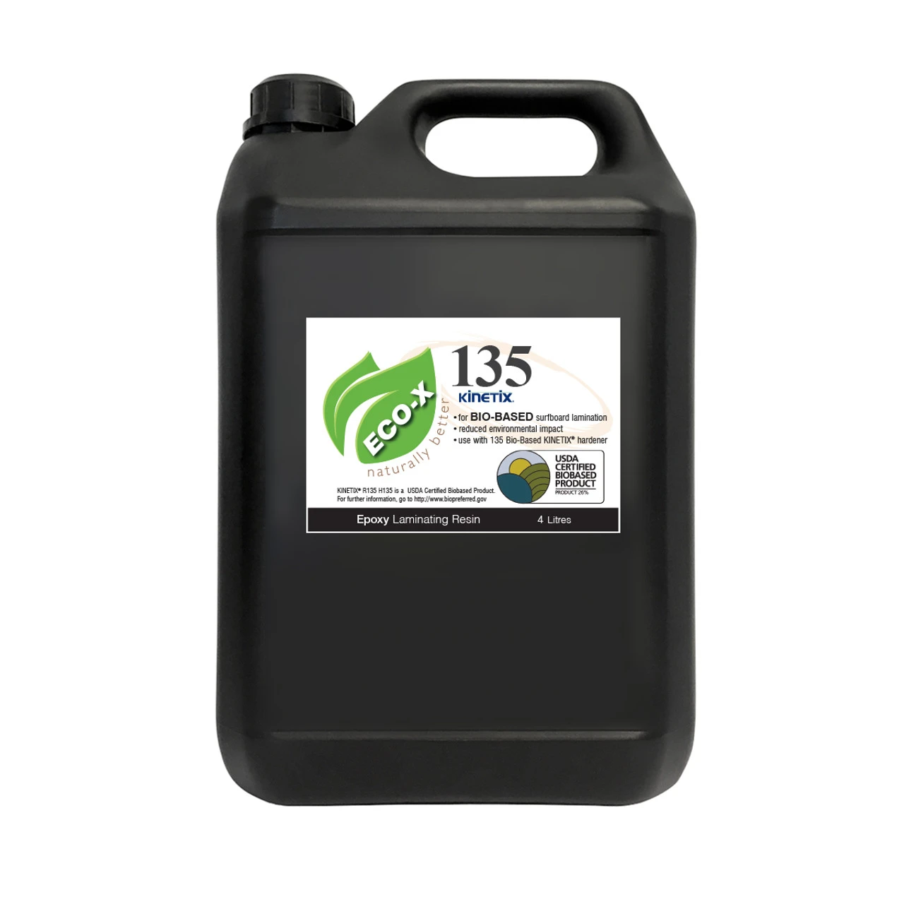 Kinetix 135 BIO Epoxy Laminating/Filler Resin 4L: Ultra Clear 1 Kinetix 135 BIO Epoxy Laminating/Filler Resin 4L: Ultra Clear