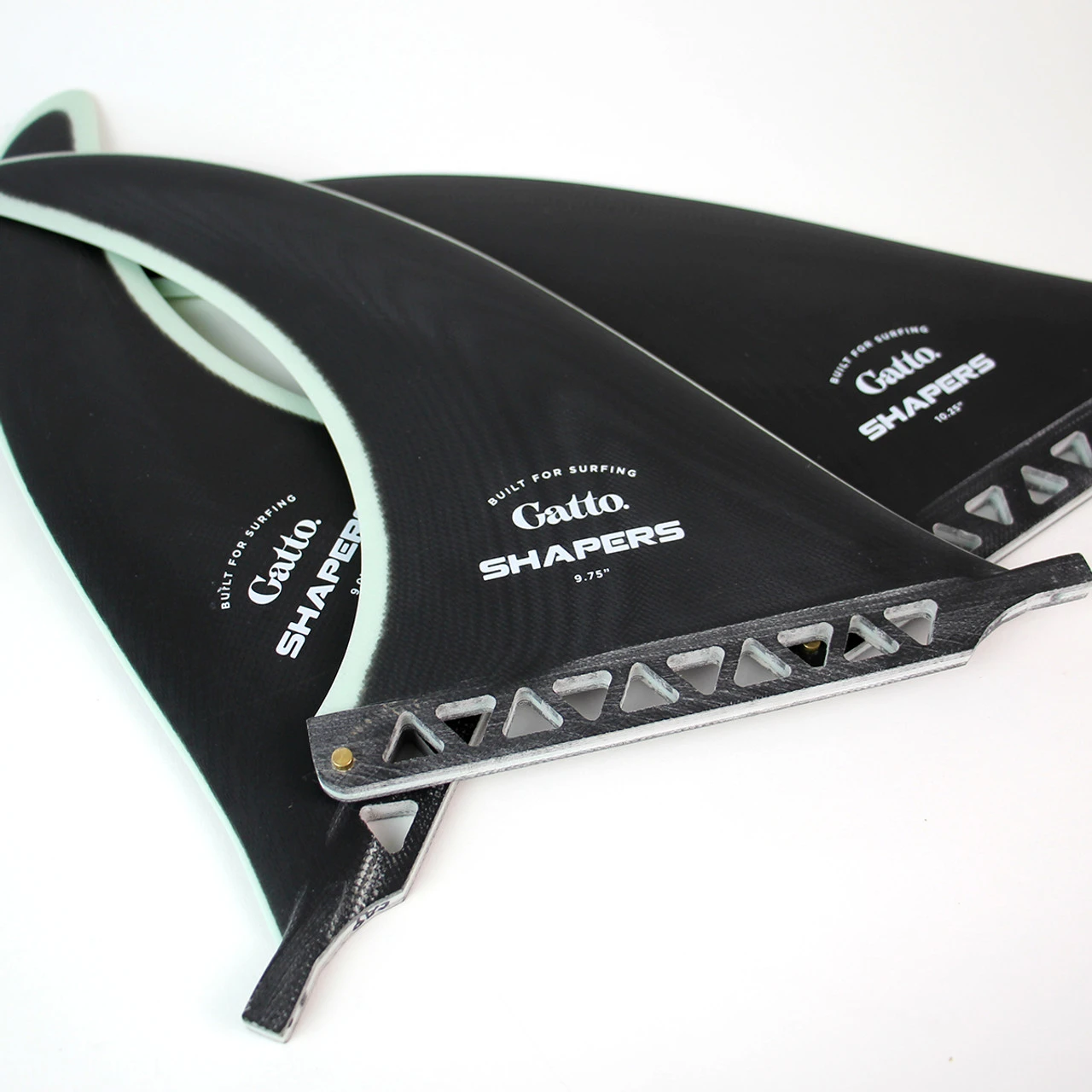 10.25" Gatto Longboard Fin - Black Mint 2 10.25" Gatto Longboard Fin - Black Mint - Image 2