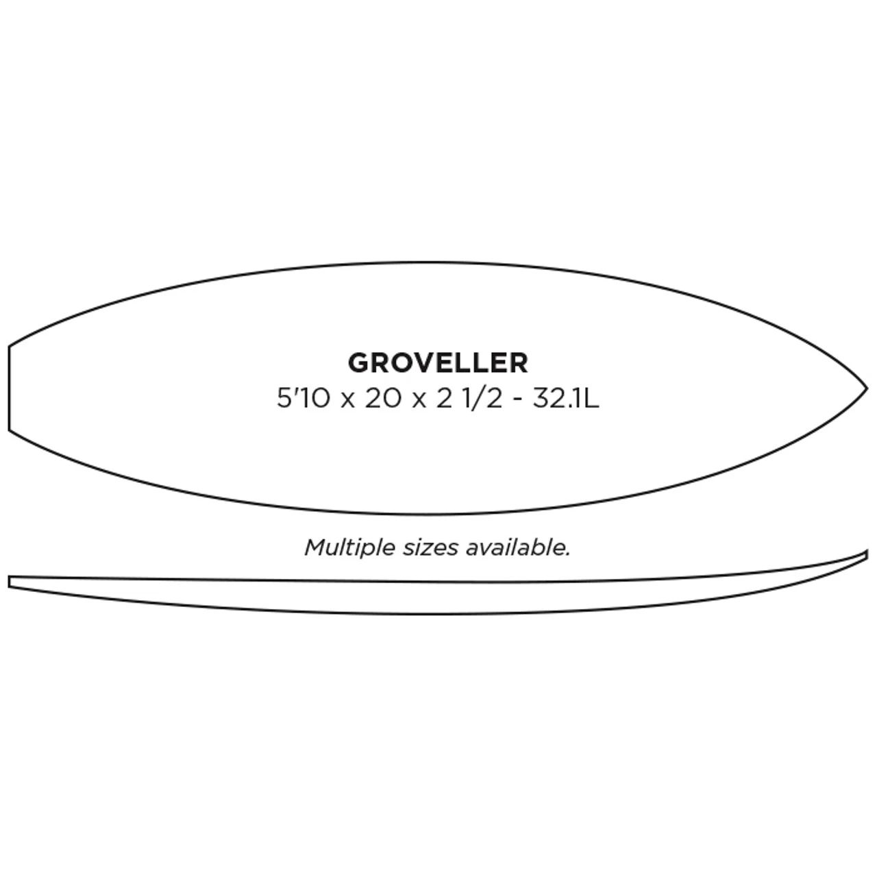 Groveller: PU Machine Shaped Surfboard Blank 2 Groveller: PU Machine Shaped Surfboard Blank - Image 2