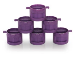 Dual Tab Fin Plug Set - Thruster Purple