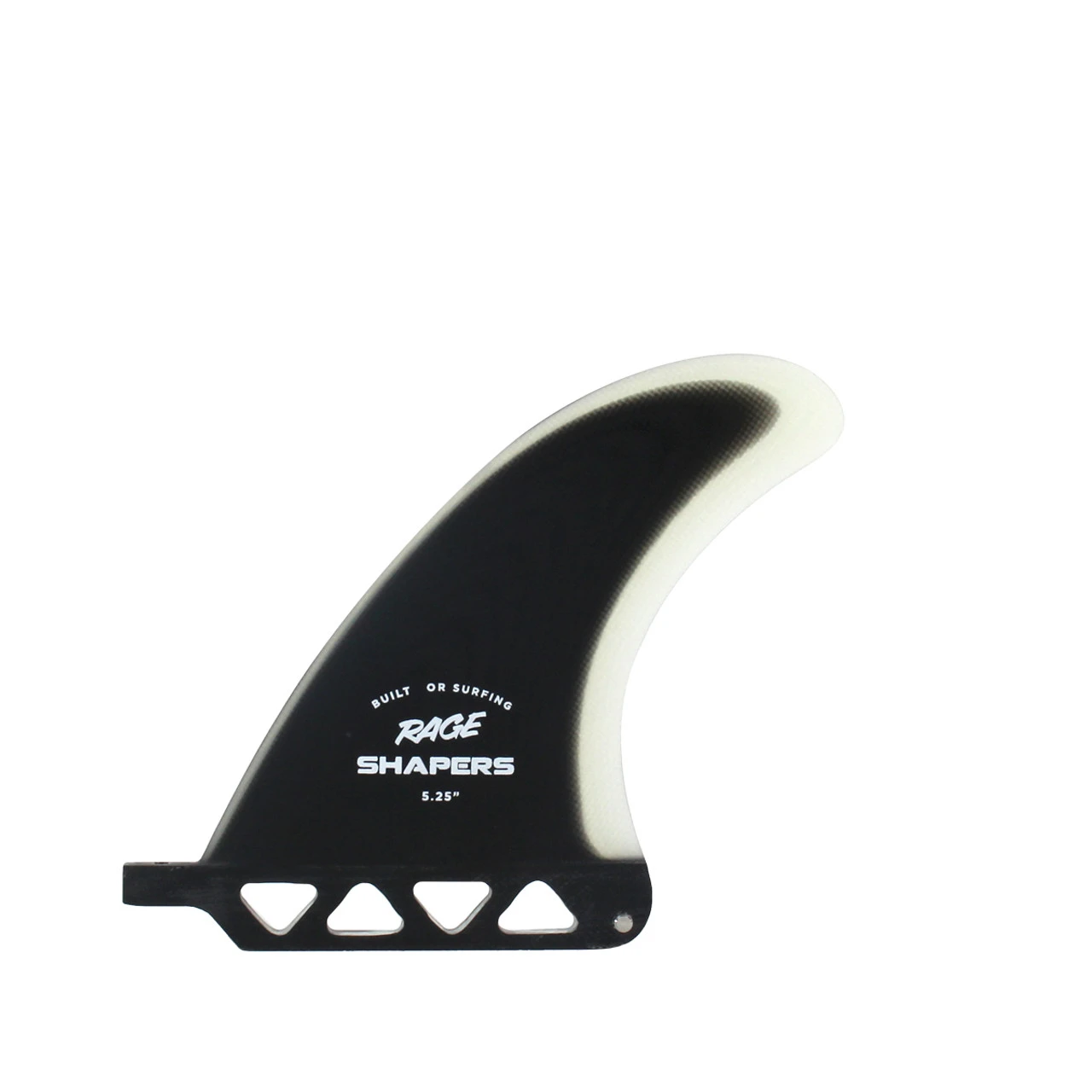 5.25" Rage Series Longboard Fin - Black Clear 1 5.25" Rage Series Longboard Fin - Black Clear
