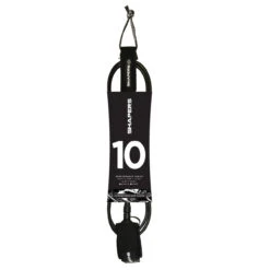 10Ft Longboard Leash Knee : Black