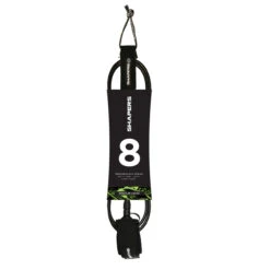 8ft Regular Leash - Black