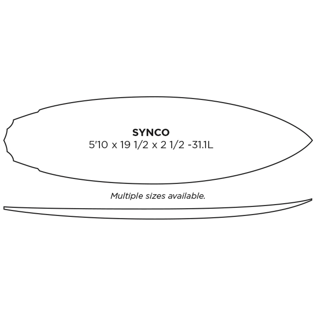 Sycno Shortboard: PU Machine Shaped Surfboard Blank 2 Sycno Shortboard: PU Machine Shaped Surfboard Blank - Image 2