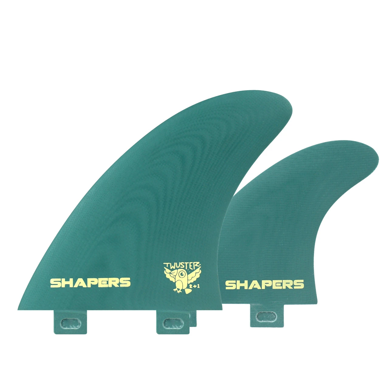 Twuster 2+1 Twin Fin Set - Seafoam 1 Twuster 2+1 Twin Fin Set - Seafoam