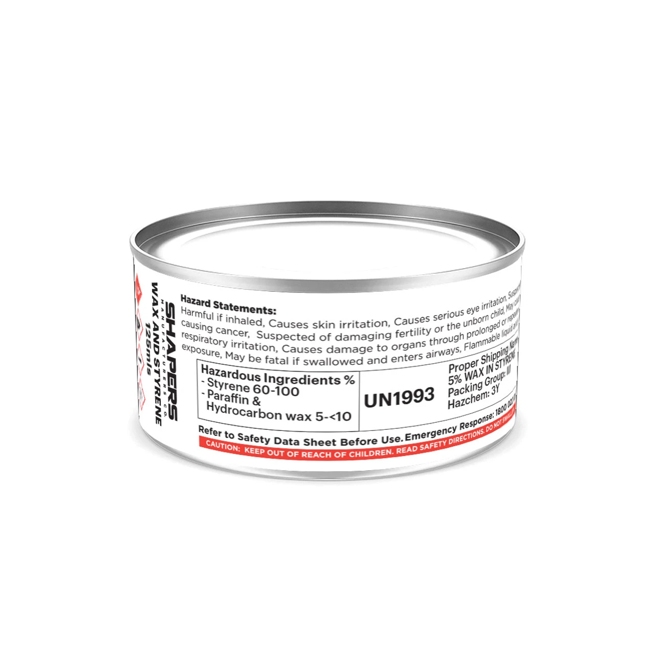 Wax In Styrene 125mls 1 Wax In Styrene 125mls